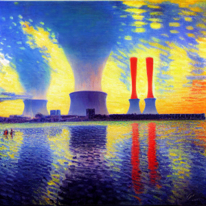 Futuristic nuclear power plant #2